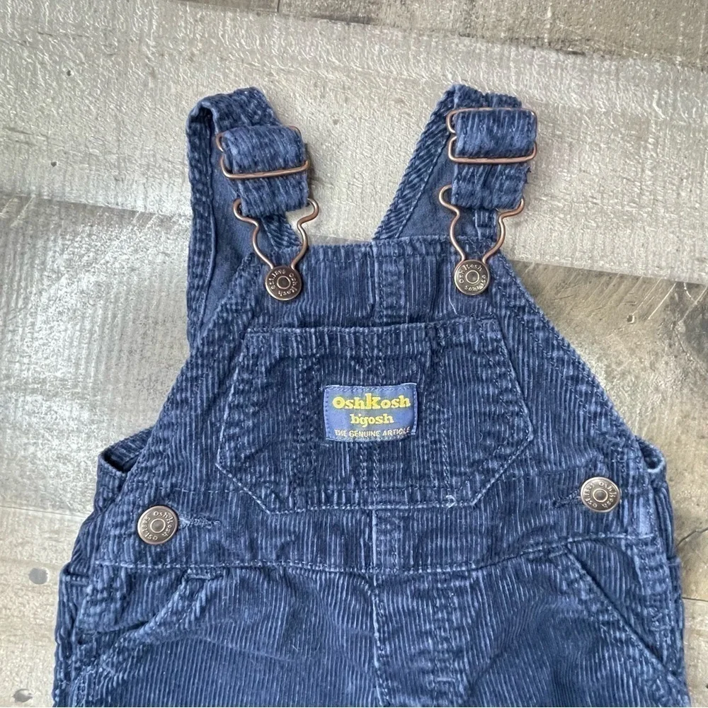 OshKosh Blue Corduroy Overalls size 3 months